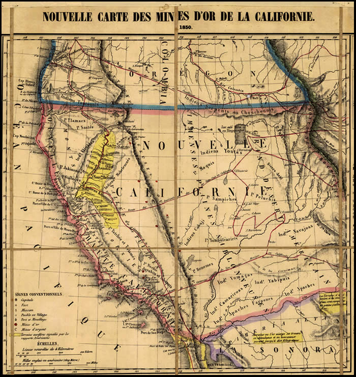 Mapa De La Ruta De La Fiebre Del Oro De Cariboo